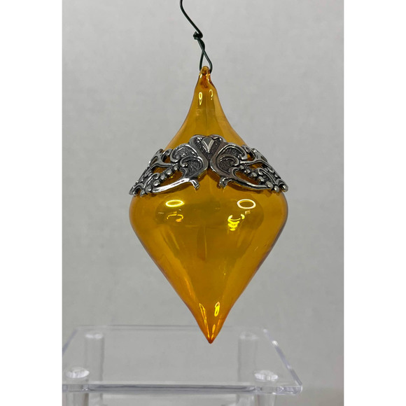 Vintage Seagull Pewter Glass Ornament - Picture 2 of 4